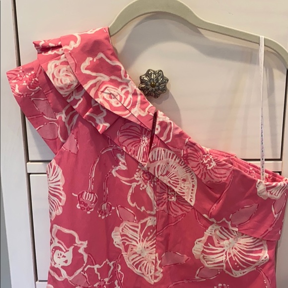 Adorable Lilly one shoulder tropical print dress - Picture 5 of 5